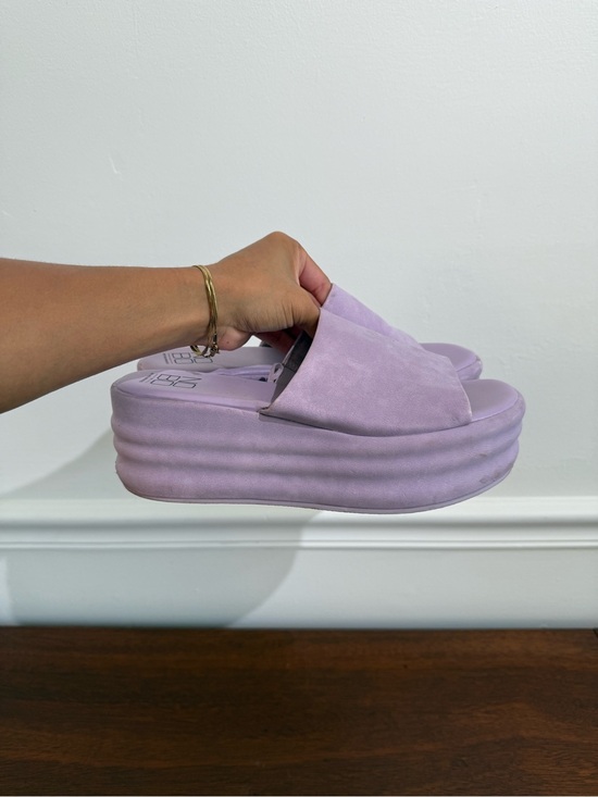 No Boundaries Shoes - Lavender Platform Sandals - Women 7